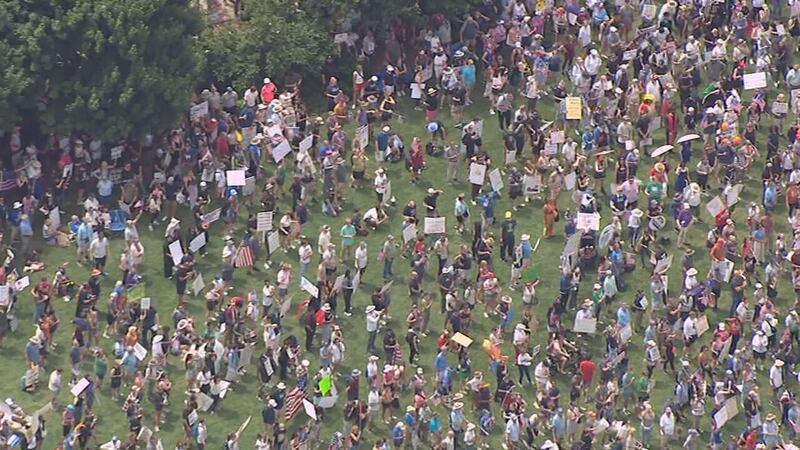 PHOTOS: Crowds gather across Charlotte area as part of nationwide day of protest